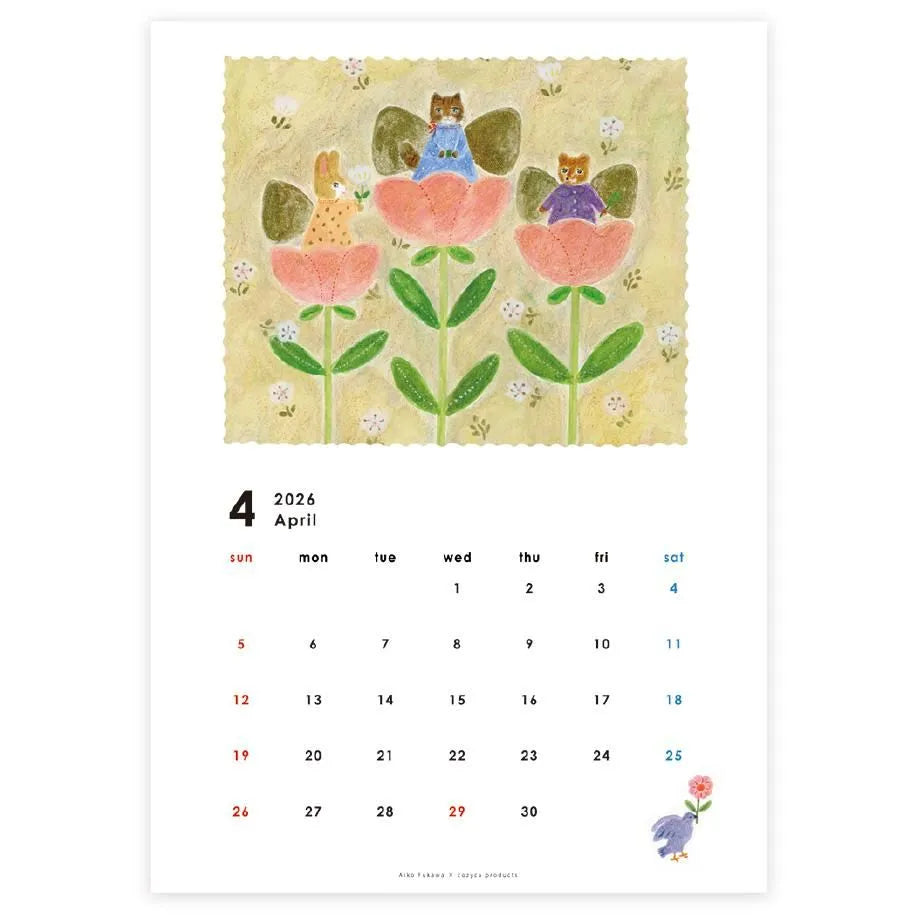 Cozyca x Aiko Fukawa 2026 Wall Calendar