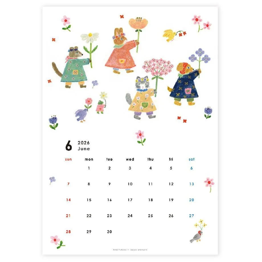 Cozyca x Aiko Fukawa 2026 Wall Calendar