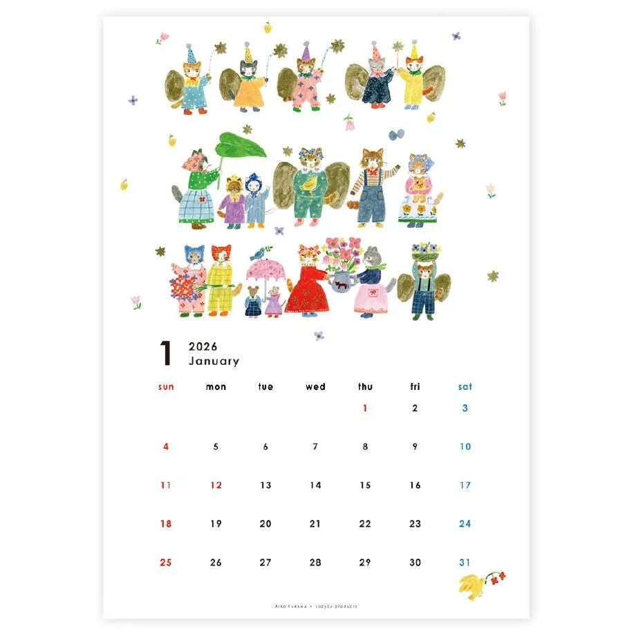 Cozyca x Aiko Fukawa 2026 Wall Calendar