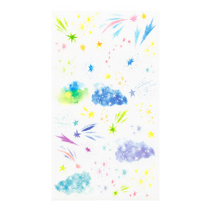 Midori Transfer Sticker - 82635 Watercolor Starry Sky