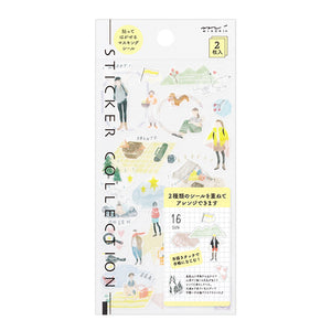 Midori Double Sheet Sticker Set - 2638 Two Sheets Going Out