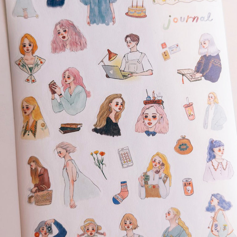 La Dolce Vita A5 Washi Sticker Sheet - Beautiful Existence