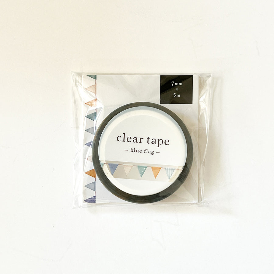 Mind Wave 7mm Clear Tape - 95289 Blue Flag