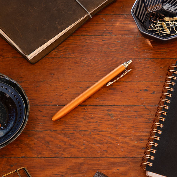 Zebra Sarasa 0.5 Grand Brass Pen - Vintage Camel Yellow - P-JJ57