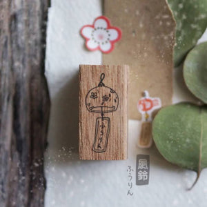 Black Milk Project Rubber Stamp - Summer Fuurin - Paper Plus Cloth