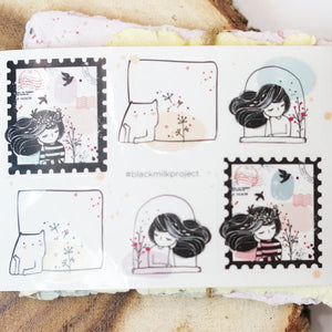 Black Milk Project Stickers - Day Dream (mini sticker sheet) - Paper Plus Cloth