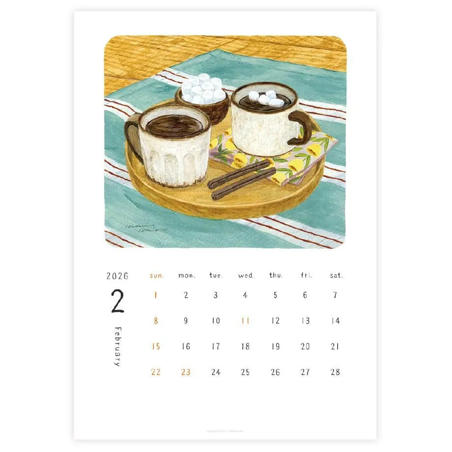 Cozyca x Midori Asano 2026 Wall Calendar