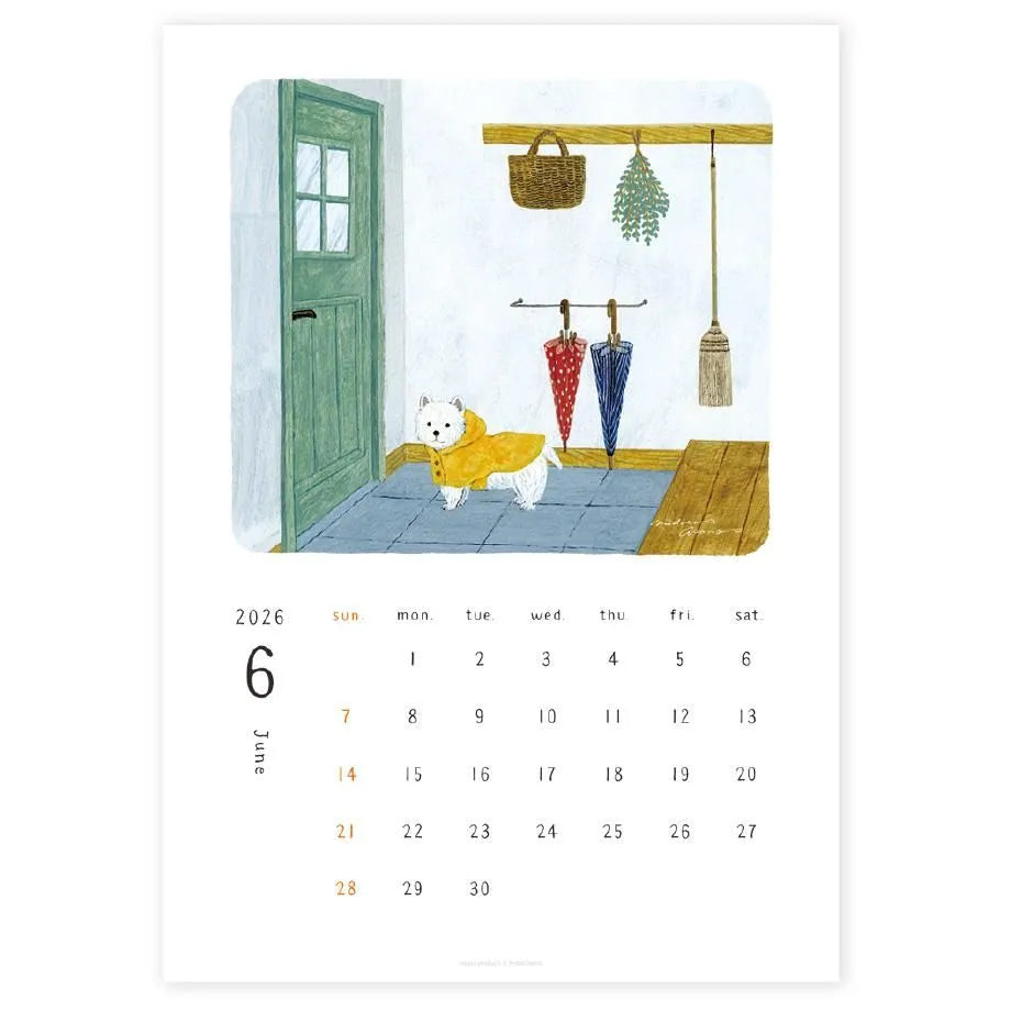 Cozyca x Midori Asano 2026 Wall Calendar