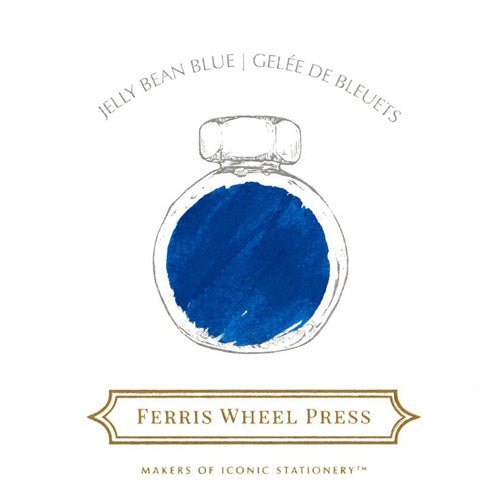 Ferris Wheel Press 38ml - Jelly Bean Blue Ink - Paper Plus Cloth