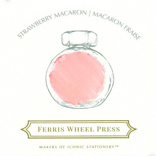 Ferris Wheel Press 38ml - Strawberry Macaron Ink - Paper Plus Cloth