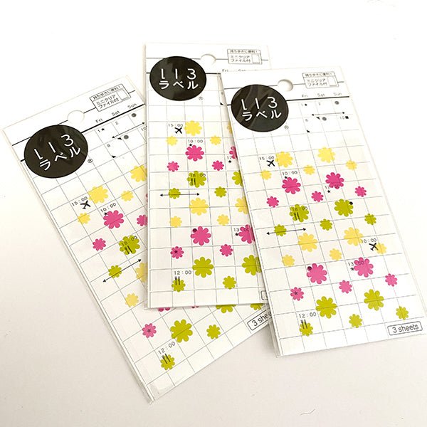Hisago Iro Planner Stickers - ML067 Flowers (Happy) - Paper Plus Cloth