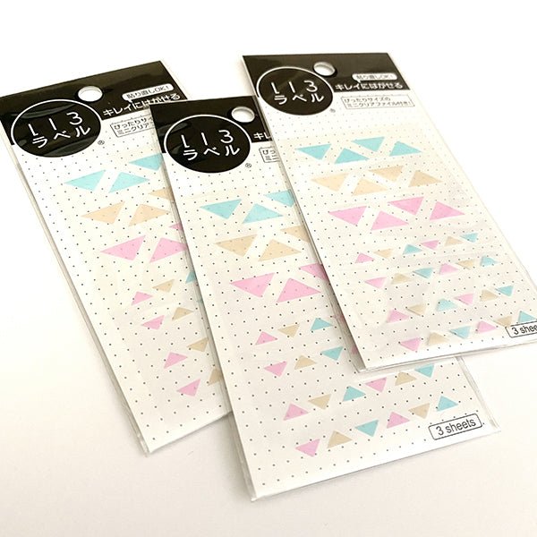 Hisago Iro Planner Stickers - ML077 Triangles (Dolce) - Paper Plus Cloth