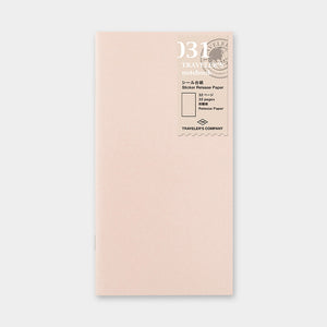 Traveler's Notebook Refill 031 - Regular Size - Sticker Release Paper