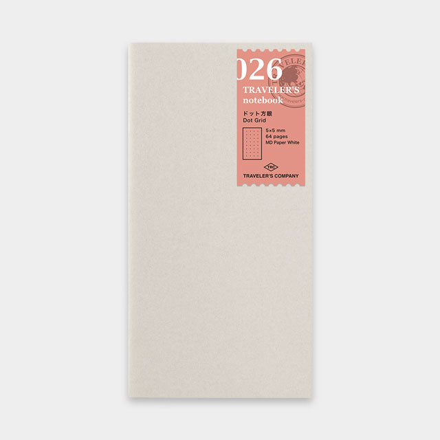 Traveler's Notebook Refill 026 - Regular Size - Dot Grid