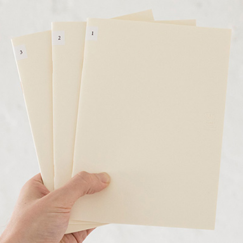 Midori MD Notebook Light - A5 Blank - 3 Book Set