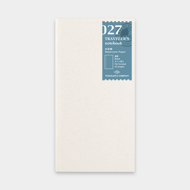 Traveler's Notebook Refill 027 - Regular Size - Watercolor Paper