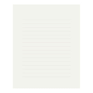 Midori MD Stationery - Horizontal Lined COTTON Blend Letter Writing Pad