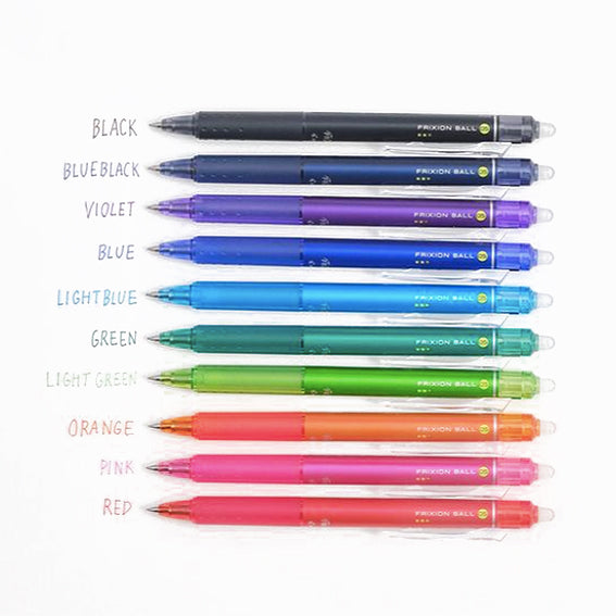 Pilot Frixion Ball Knock Size Erasable Pens Paper Plus Cloth