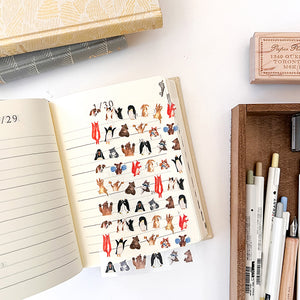 Midori Stickers For Diary Daily records - 82567 Animal Feelings