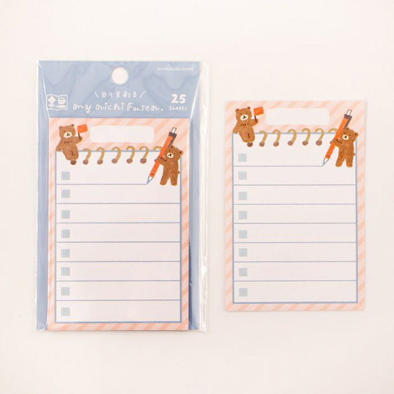 Furukawa Everyday Sticky Notes - Helper Bear