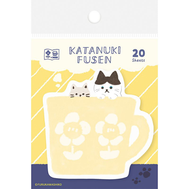 Furukawa Katanuki Fusen Sticky Notes - Cat Mug