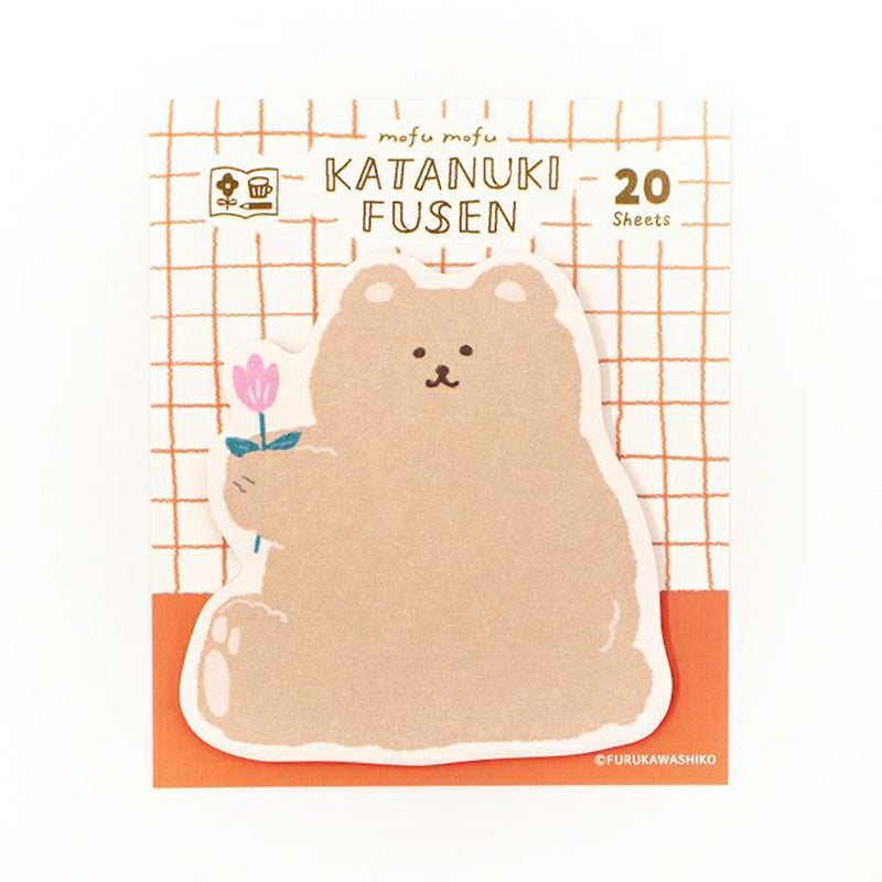 Furukawa Katanuki Fusen Sticky Notes - Fluffy Bear
