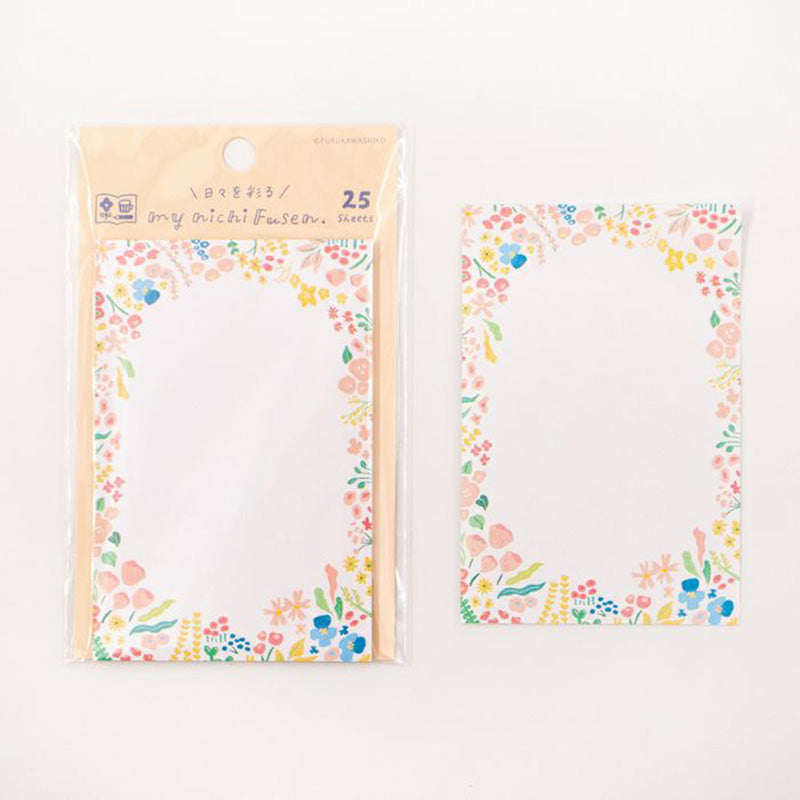 Furukawa Everyday Sticky Notes - Flower Garden
