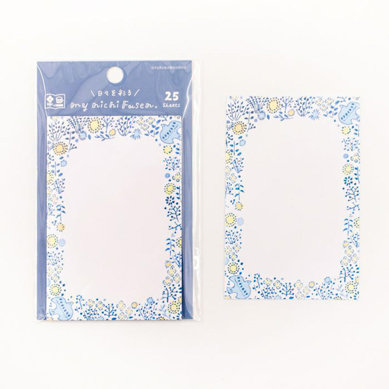 Furukawa Everyday Sticky Notes - Small Bird and Flower