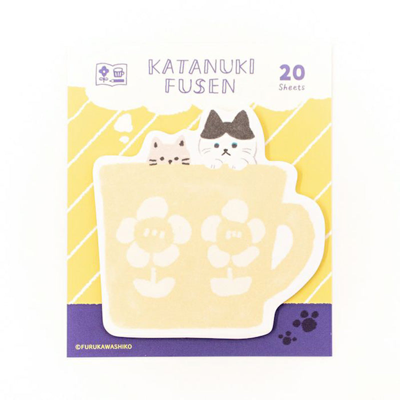 Furukawa Katanuki Fusen Sticky Notes - Cat Mug