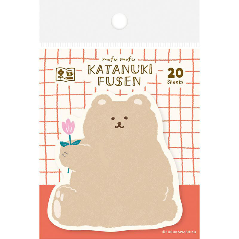 Furukawa Katanuki Fusen Sticky Notes - Fluffy Bear