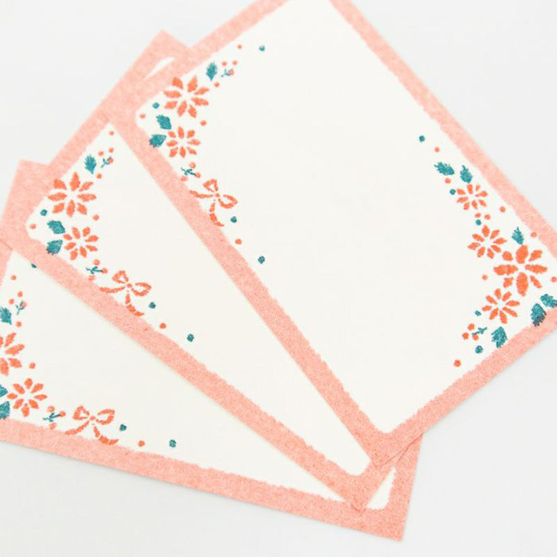 Furukawa Retro Mini Card - Red Flower