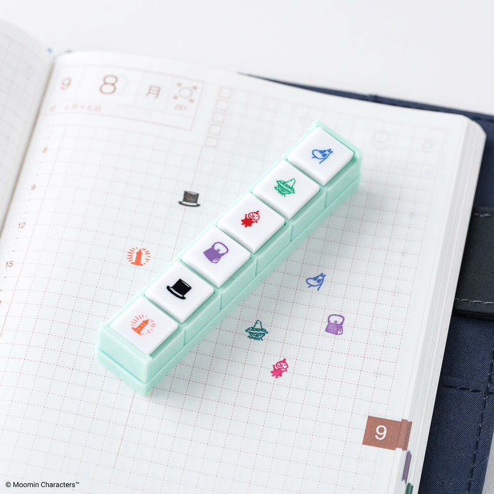 2027 Hobonichi Accessories: Pochitto6 Push-Button Stamp (Moomin)