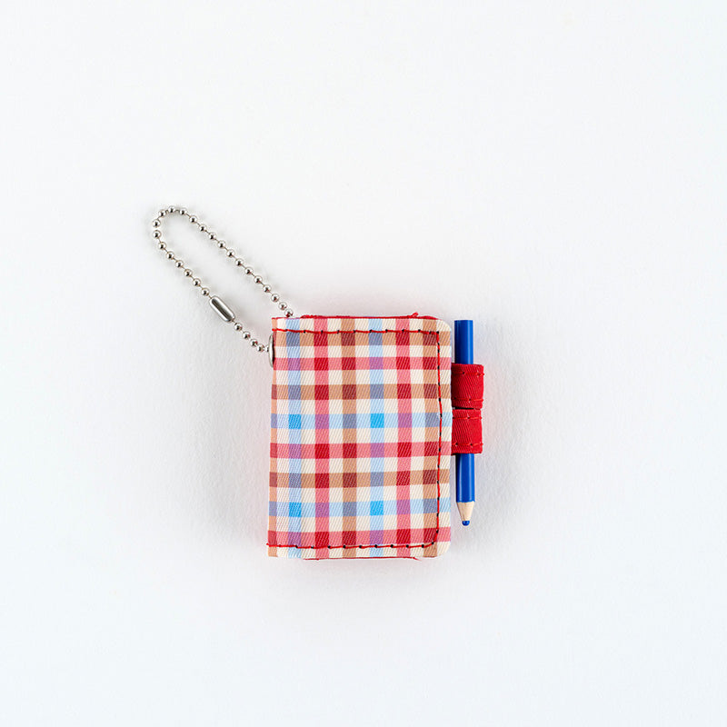 2027 Hobonichi Accessories: Hobonichi Techo Mini Keychain (Bright Plaid)
