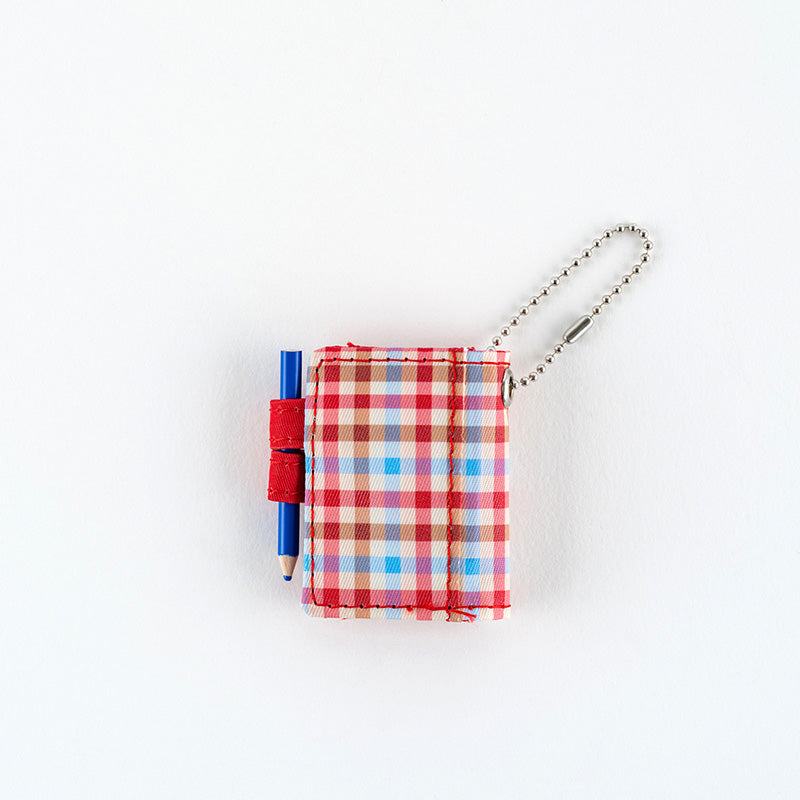2027 Hobonichi Accessories: Hobonichi Techo Mini Keychain (Bright Plaid)