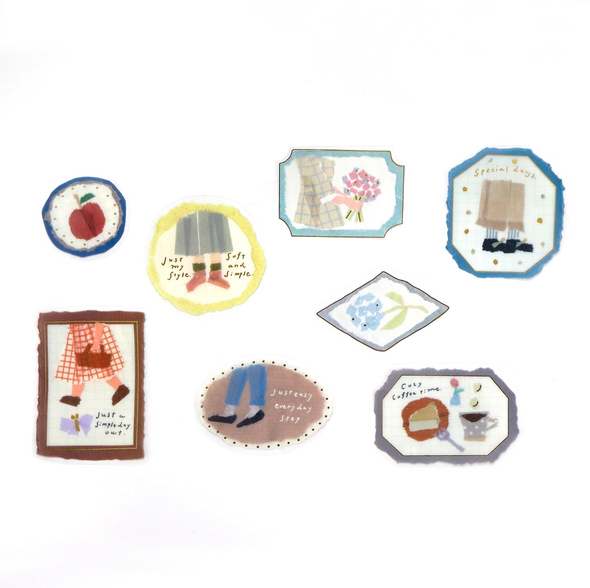 SAIEN Planner Sticker Flakes Miki Tamura - Label