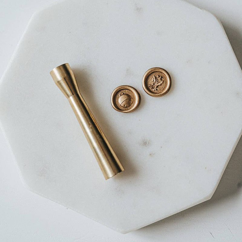 Written Word Calligraphy - Holiday Collection Jingle Bell and Holly Mini Wax Seal