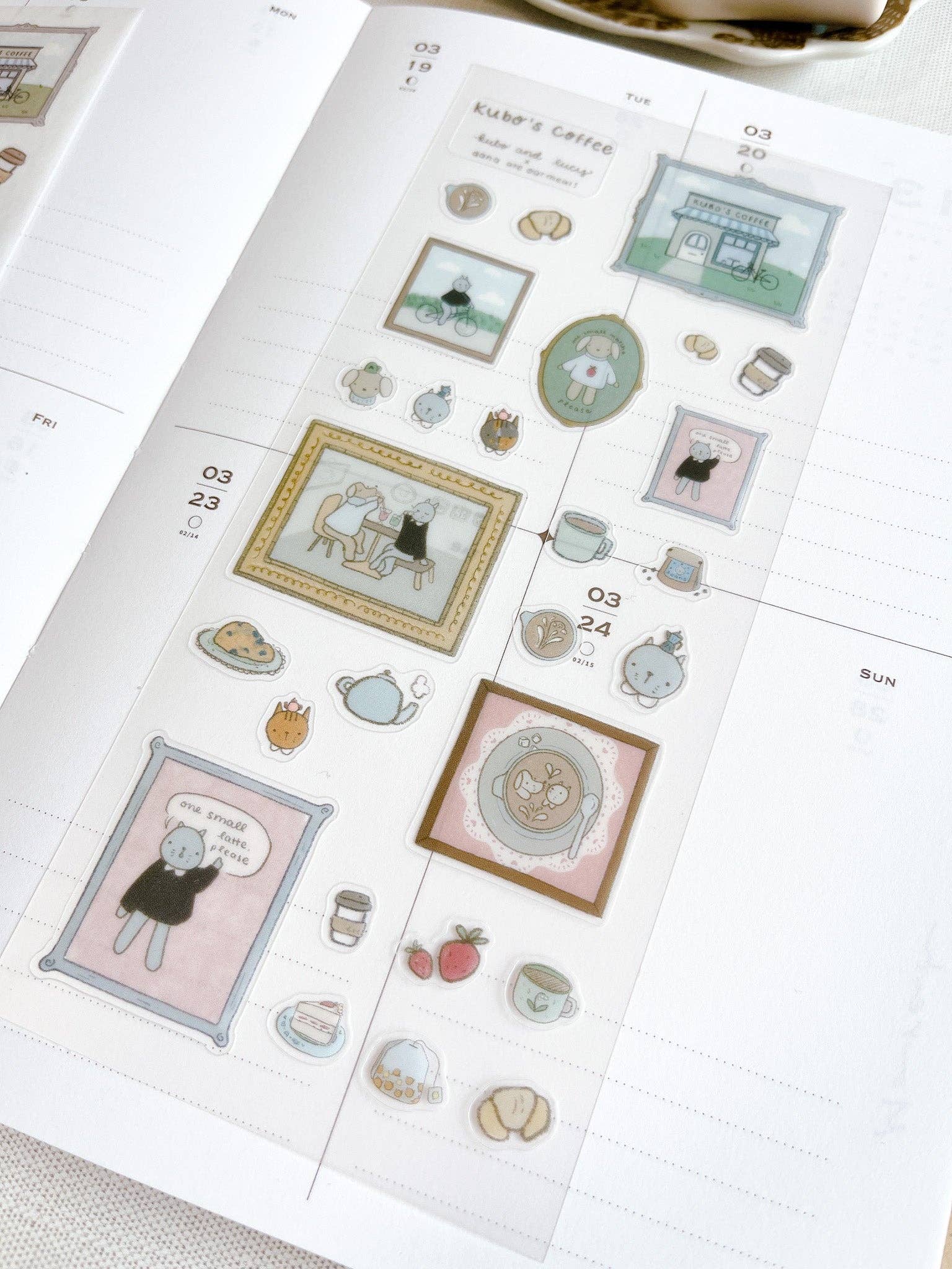Kuboandlucy x Dana Ate Oatmeal Sticker Sheet - Kubo Cafe