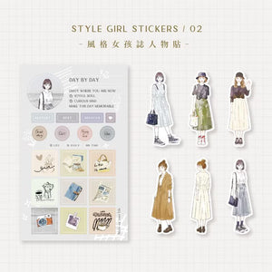 MU Print Girl Stickers - 002