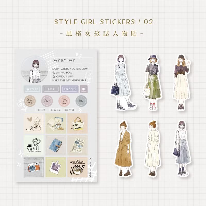 MU Print Girl Stickers - 002
