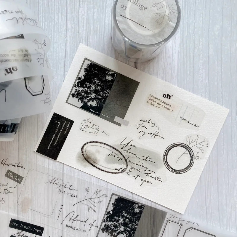 Shiwu Studio 5cm Matte PET Tape - Collage 03