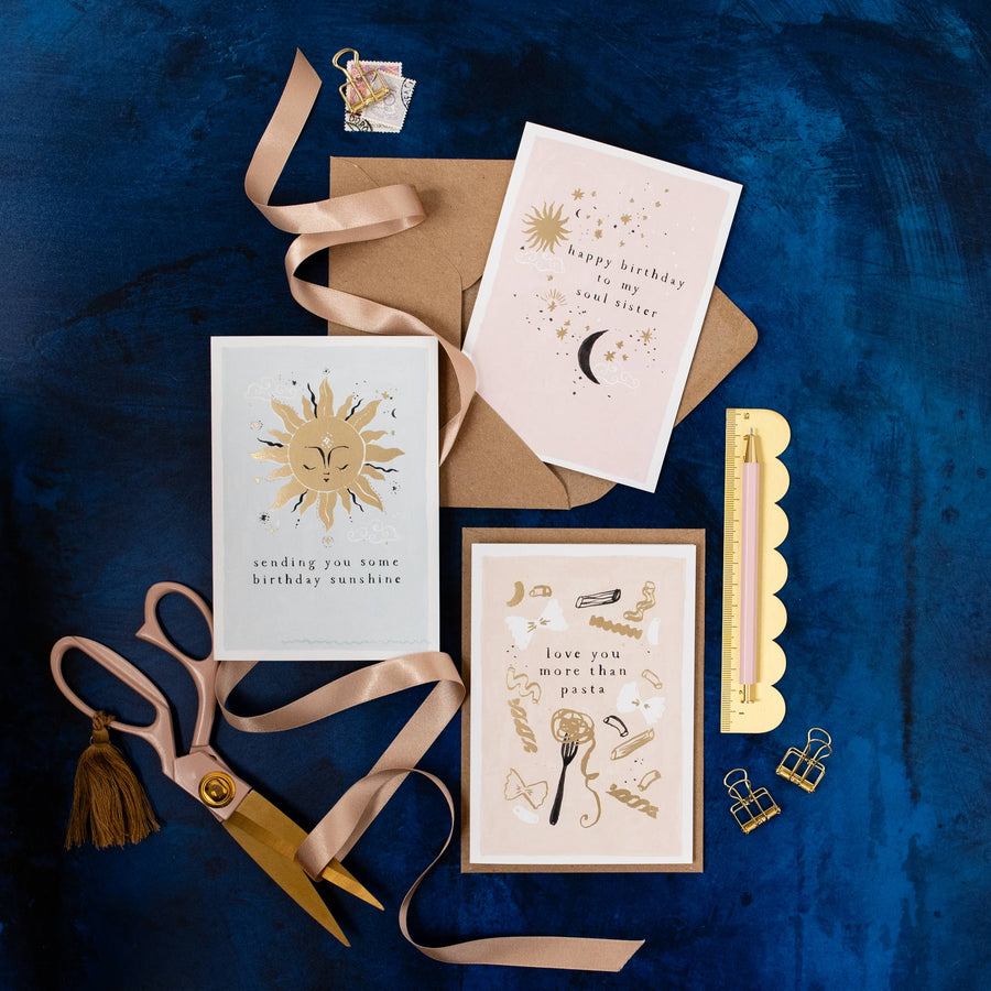 Sister Paper Co. - Soul Sister Birthday Card | Luxury Female Birthday Cards