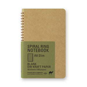 Midori Traveler's Company TRC Spiral Ring Notebook - A6 Slim - Kraft Paper
