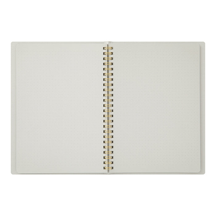 Midori A5 RING Notebook Color Dot Grid - Gray