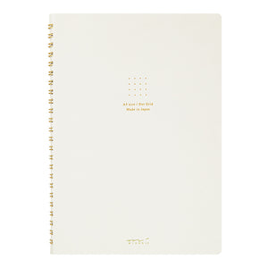 Midori A5 RING Notebook Color Dot Grid - White