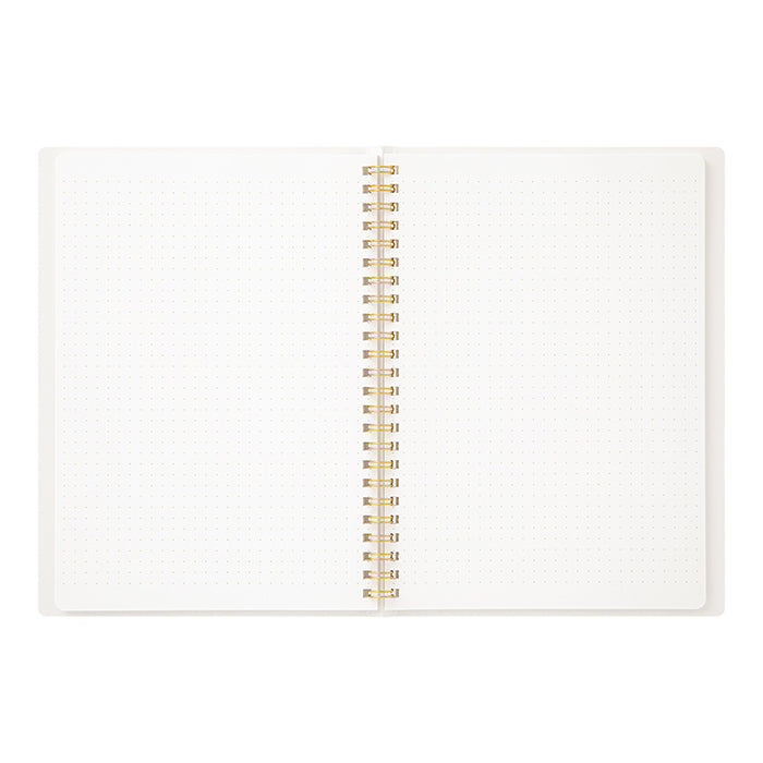 Midori A5 RING Notebook Color Dot Grid - White