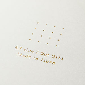 Midori A5 RING Notebook Color Dot Grid - White