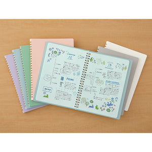 Midori A5 RING Notebook Color Dot Grid - Pink