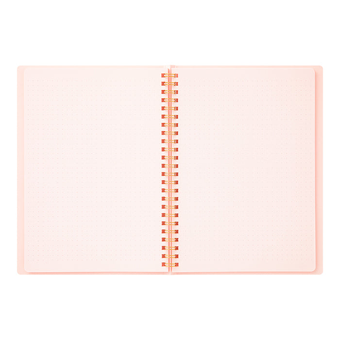 Midori A5 RING Notebook Color Dot Grid - Pink