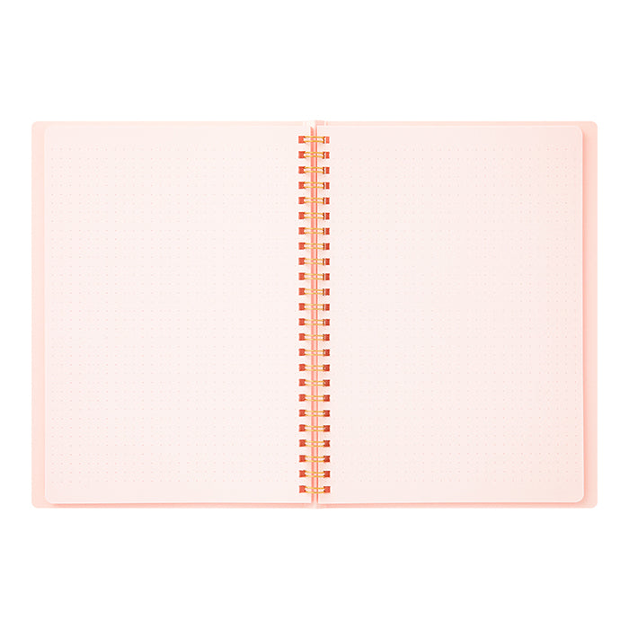 Midori A5 RING Notebook Color Dot Grid - Pink