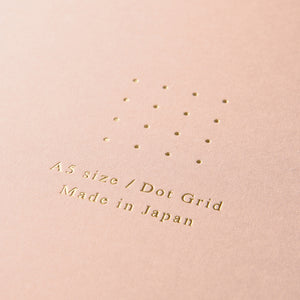 Midori A5 RING Notebook Color Dot Grid - Pink